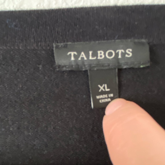 TALBOTS BLACK SEQUINED CARDIGAN WOMENS SIZE XL - Picture 4 of 7